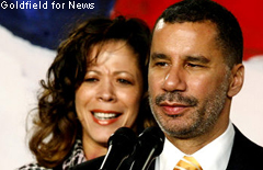 Gov. David Paterson admits to sleeping with another woman while he was married to wife, Michelle. Goldfield for News