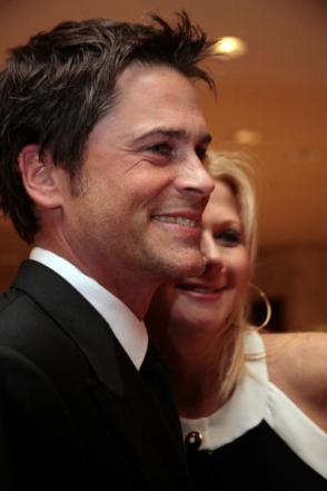 Rob Lowe and his wife Sheryl. Getty Image